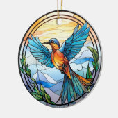 Décoration En Céramique Bluebird en verre doux (Gauche)