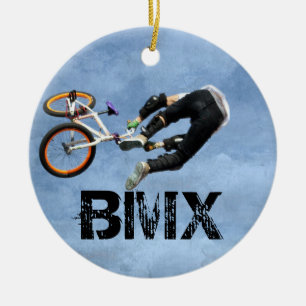Décoration En Céramique BMX ordonne l'ornement de Noël, WI de Copyright