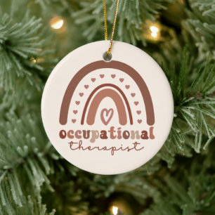Décoration En Céramique Boho Rainbow OT - Cadeaux d'ergothérapeute