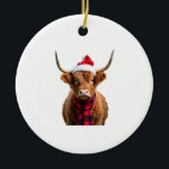 Décoration En Céramique Boho Xmas Christmas Highland Cow T-Shirt (3)<br><div class="desc">Boho Xmas Christmas Highland Cow T-Shirt (3)</div>