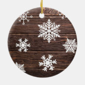 Décoration En Céramique Bois déprimé Style champêtre Farmhouse Noël (Dos)