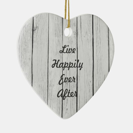 Décoration En Céramique Bois rustique blanc chic (Droite)