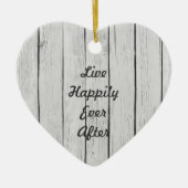 Décoration En Céramique Bois rustique blanc chic (Devant)