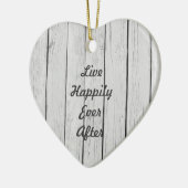 Décoration En Céramique Bois rustique blanc chic (Gauche)