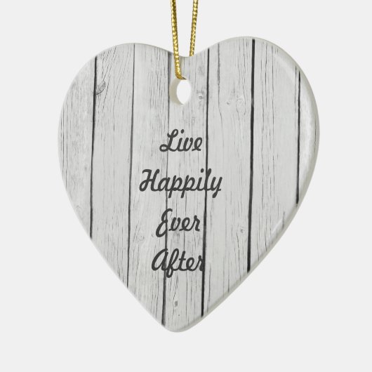 Décoration En Céramique Bois rustique blanc chic (Gauche)