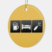 Décoration En Céramique Boisson, sommeil et champagne (Gauche)