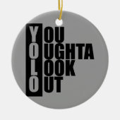 Décoration En Céramique Boîte de verticale de YOLO (Devant)