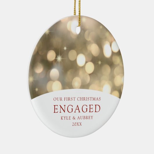 Décoration En Céramique Bokeh Bokeh Personnalisé Couple Engagé (Droite)