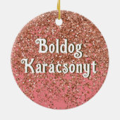 Décoration En Céramique Boldog Karácsonyt | Joyeux Noël en hongrois S (Dos)