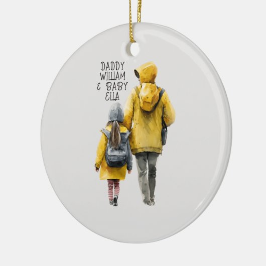 Décoration En Céramique Bond père et fille (Gauche)