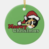 Décoration En Céramique Bonita Joyeux chat de mijot de Noël (Devant)