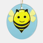 Décoration En Céramique Bonne abeille sur bleu (Gauche)