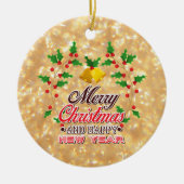 Décoration En Céramique Bonne année (Devant)