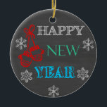 Décoration En Céramique Bonne année 2019 Chalkboard Ornament<br><div class="desc">Bonne année 2019 Chalkboard Ornement. Accrochez-vous à l'arbre de Noël ou offrez-en un cadeau. Les images utilisées sur cet article sont sous licence officielle / © Graphics Factory.com</div>