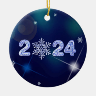 Décoration En Céramique Bonne année 2022. Noël personnalisé