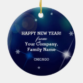 Décoration En Céramique Bonne année 2023. Noël personnalisé (Dos)