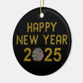 Décoration En Céramique Bonne année 2025 (Gauche)