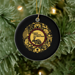 Décoration En Céramique Bonne année chinoise du lapin