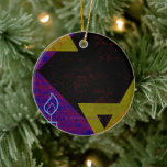 Décoration En Céramique Bonne Hanoukka Star de David menorah Dreidel Slipp<br><div class="desc">Heureux Hanoukka Star de David menorah Dreidel SlipperyJoe's artistique Célébration bougies Hébreu juif Chanoukah cadeaux décorations religion judaïsme</div>