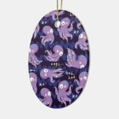 Décoration En Céramique Boo Octopus mignon Violet Enfants Vêtements & Déco (Gauche)