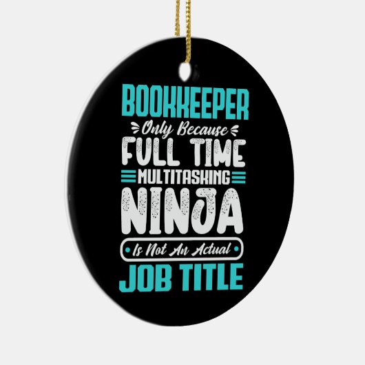 Décoration En Céramique Bookkeeper Job Title Profession Comptabilité Compé (Droite)