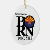 Décoration En Céramique BORN Phoenix Arizona personnalisable (Droite)