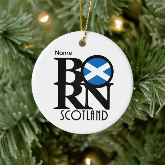 Décoration En Céramique BORN Scotland Customizable (Arbre)