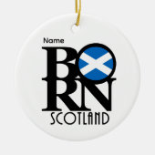 Décoration En Céramique BORN Scotland Customizable (Devant)