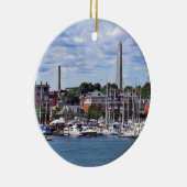 Décoration En Céramique Boston MA - Marina avec Bunker Hill Monument (Droite)