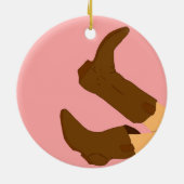 Décoration En Céramique Bottes Cowboy (Dos)