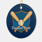 Décoration En Céramique Bouclier de baseball (Gauche)