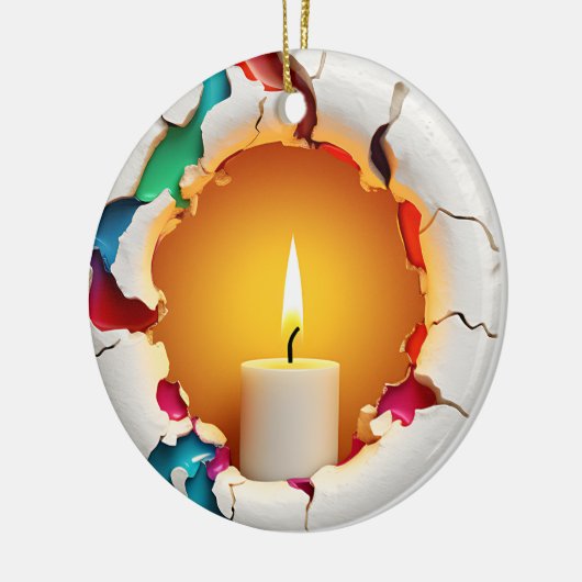 Décoration En Céramique Bougie (Gauche)