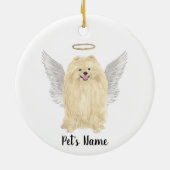 Décoration En Céramique Bougie commémorative pour Pomeranian (Dos)
