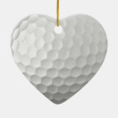 Décoration En Céramique Boule de golf avec texte personnalisé (Dos)
