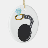 Décoration En Céramique Boule et chaîne de mariage (Droite)