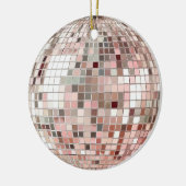Décoration En Céramique Boule Pastel Pink & Silver Disco (Gauche)
