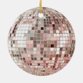 Décoration En Céramique Boule Pastel Pink & Silver Disco (Dos)