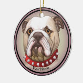 Décoration En Céramique Bouledogue  (Gauche)