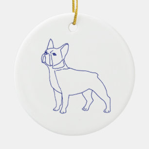 Décoration En Céramique Bouledogue français
