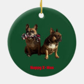 Décoration En Céramique Bouledogue français Joyël Noël (Dos)