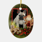 Décoration En Céramique Bouledogue français Noël French Bulldog (Devant)