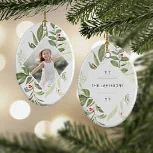 Décoration En Céramique Bountiful Botanical Elégante photo géométrique