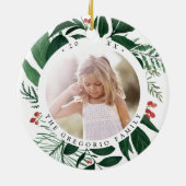 Décoration En Céramique Bountiful Botanical Photo personnalisée (Dos)