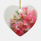 Décoration En Céramique Bouquet de pois rose (Dos)