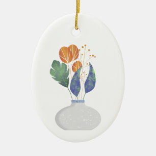 Décoration En Céramique Bouquet Minimaliste