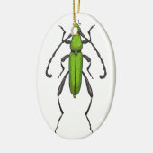 Décoration En Céramique Bousier vert (Gauche)