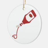 Décoration En Céramique Bouteille Ketchup (Gauche)