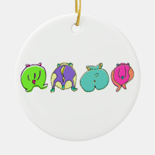 Décoration En Céramique Boutons de hamster colorés