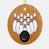 Décoration En Céramique Bowling Ornament pour votre Bowler favori (Gauche)