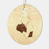 Décoration En Céramique Boxer femme look détendu (Gauche)